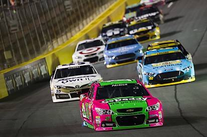 Danica Patrick racing a special car at Martinsville