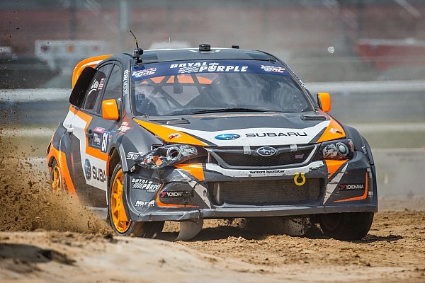 Subaru driver Bucky Lasek earns podium finish at Las Vegas Global Rallycross season finale