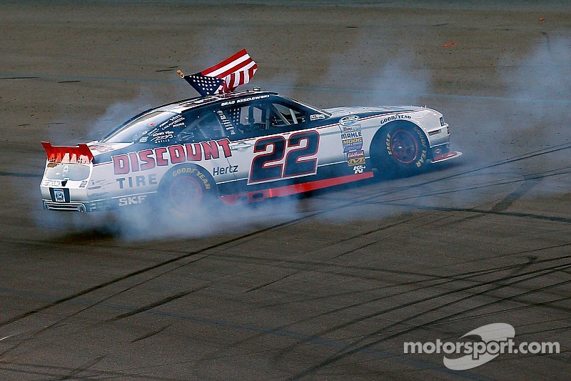 Late race caution allows Keselowski to steal the win