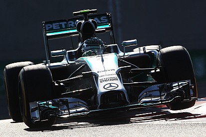 An eighth consecutive Mercedes front row lockout at Yas Marina