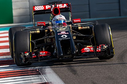 Lotus' Grosjean completes the final race of the 2014 season in 13th at Yas Marina
