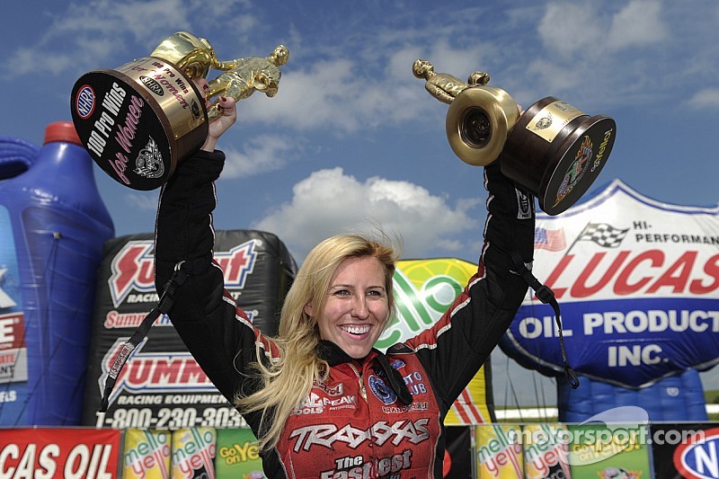 Top 20 moments of 2014, #20: 100th win for a woman in NHRA