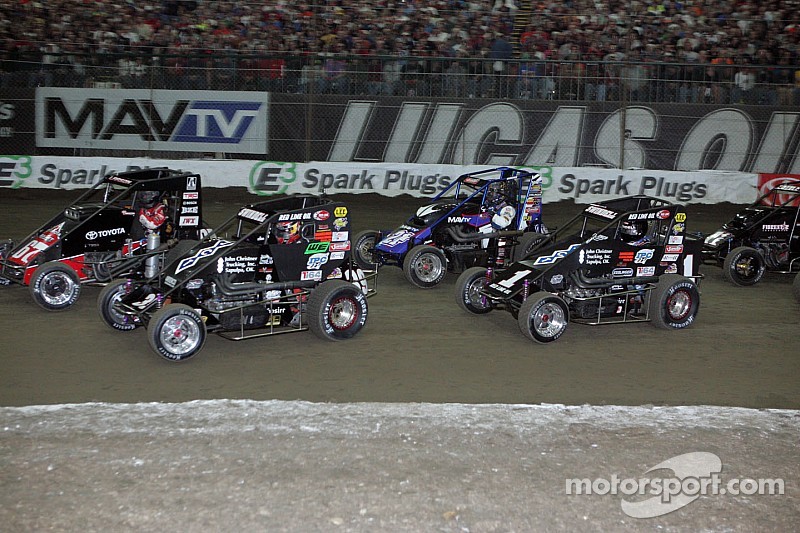 Kevin Swindell, Kyle Larson, Sammy Sindell and Cory Kruseman