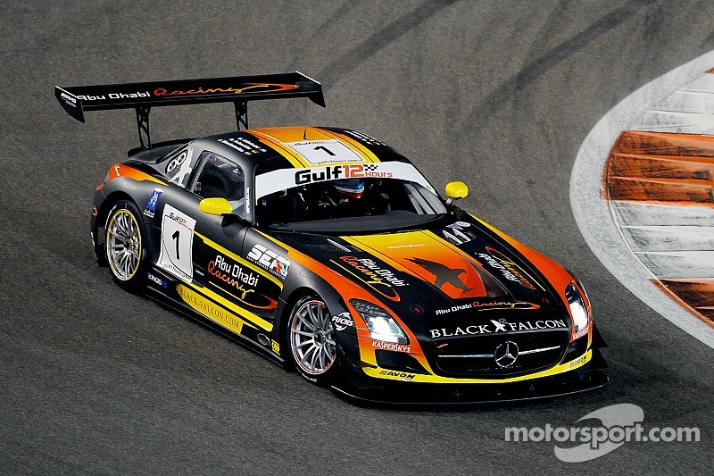 #1 Abu Dhabi Racing Black Falcon Mercedes SLS AMG GT3: Khaled Al Qubaisi, Jeroen Bleekemolen, Bernd Schneider