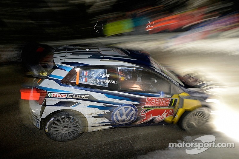 Ogier leads, Loeb breaks in Monte Carlo