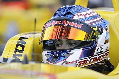Tom Blomqvist races in the BMW M4 DTM in 2015