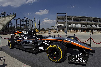 Force India on road to Barcelona test