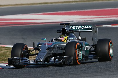 Hamilton and Wehrlein double up on eventful opening day for Mercedes in Spain