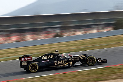 Maldonado topped the times on the first day of testing at Barcelona