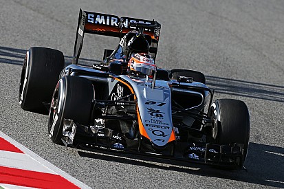 Sahara Force India achieve a solid first day with the VJM08 at Barcelona