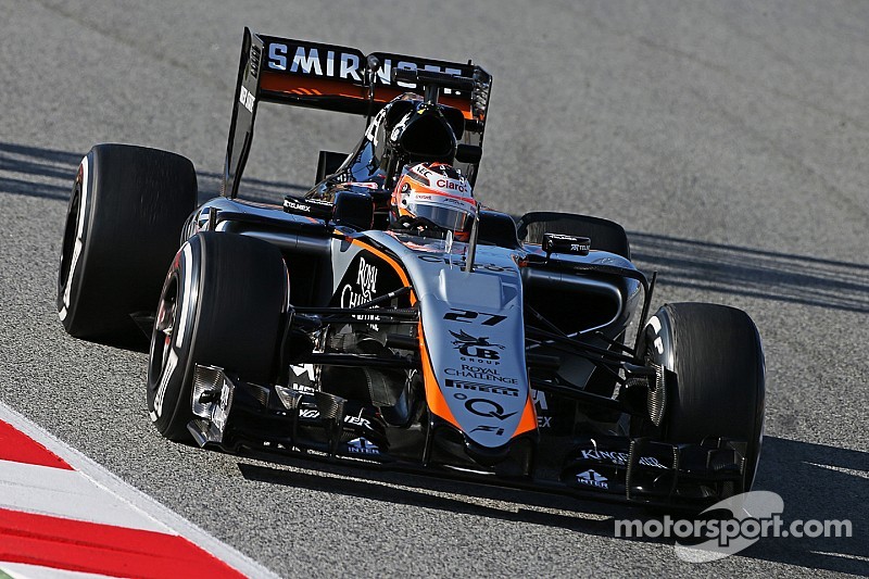 Sahara Force India achieve a solid first day with the VJM08 at Barcelona