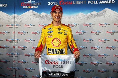 Joey Logano earns first career pole at Atlanta