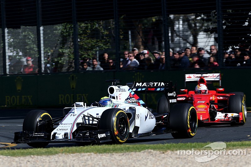 Felipe Massa, Williams F1 Team y  Sebastian Vettel, Scuderia Ferrari