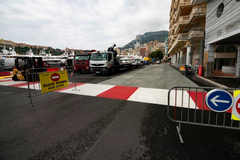Monaco 2019: Neuer Asphalt in Auslaufzone der Nouvelle Chicane