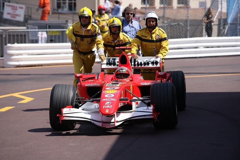 Michael Schumacher sent to the back of the Monaco GP grid