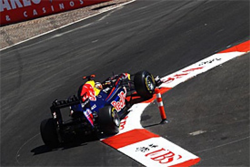 Vettel on Monaco pole as Perez crashes