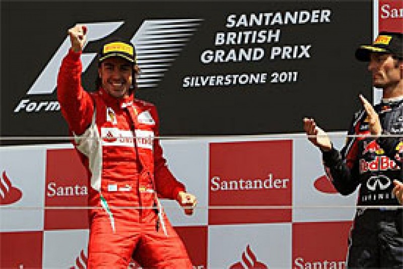 Alonso says British Grand Prix win a huge boost for Ferrari