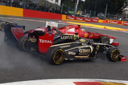 Jaime Alguersuari blames Bruno Senna for first corner Belgian GP incident