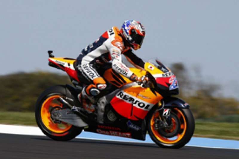 Casey Stoner stays on top in final Australian Grand Prix practice