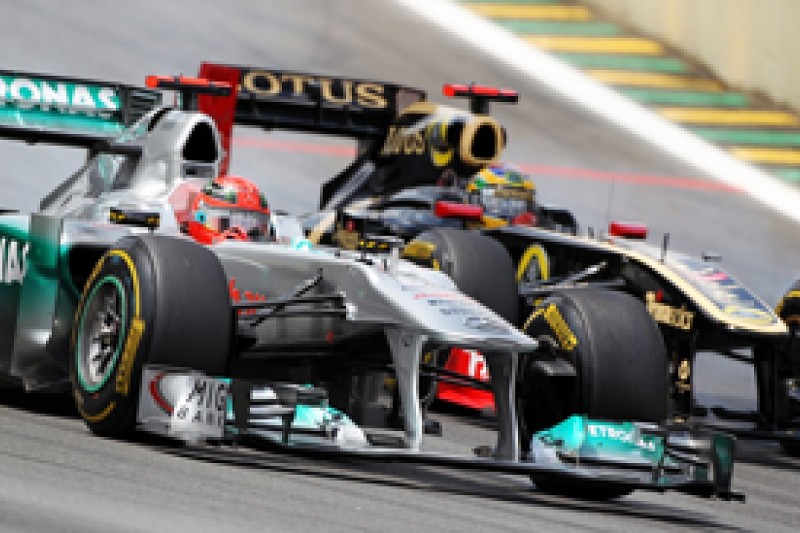 Michael Schumacher ended the season as Formula 1's top overtaker