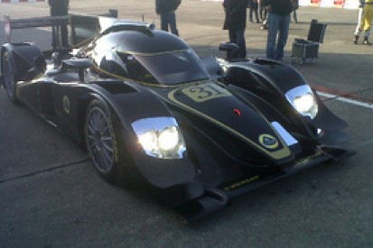 Lola shakes down new Lotus-branded LMP2 car