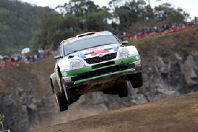 Andreas Mikkelsen pulls away from Juho Hanninen in Azores
