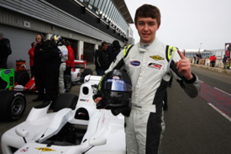 Teenager Matheo Tuscher takes pole position for opening Formula 2 round at Silverstone