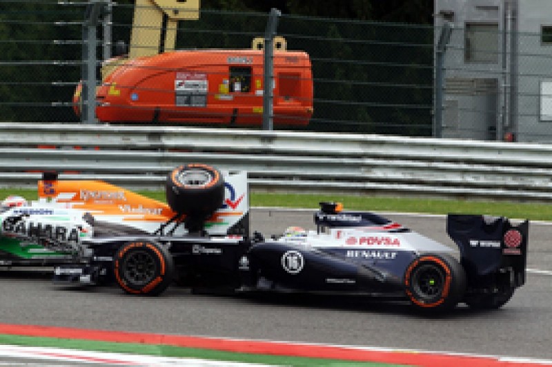 Belgian GP: Maldonado blames Sutil for di Resta collision