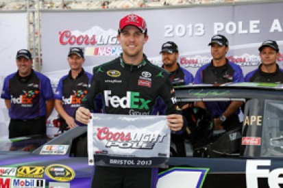 Bristol NASCAR: Denny Hamlin secures pole