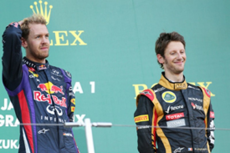 Japanese GP: Sebastian Vettel lauds 'fantastic' Romain Grosjean