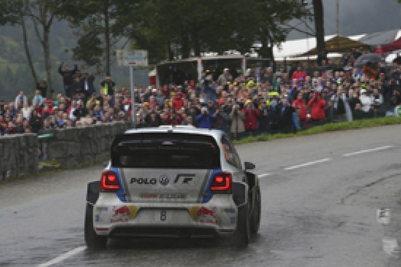WRC France: Sebastien Ogier takes lead, Sebastien Loeb crashes out