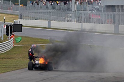 Korean GP: Mark Webber thinks KERS caught fire in Adrian Sutil crash