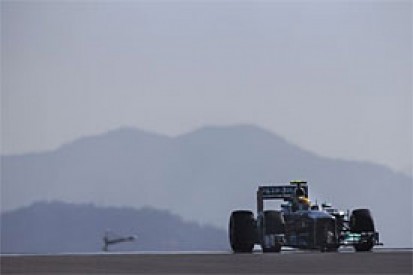 Korean GP: Lewis Hamilton sets FP1 pace as Raikkonen crashes