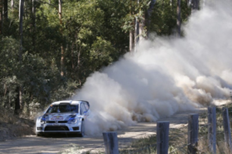 WRC Australia: Sebastien Ogier leads from Kris Meeke