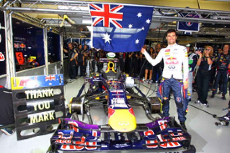 Red Bull sure Mark Webber was quick enough to stay on in Formula 1