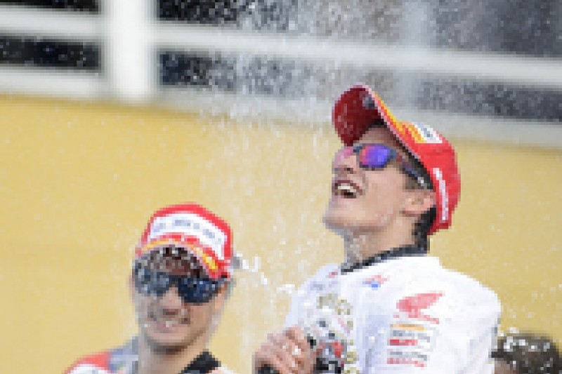 MotoGP Valencia: Marc Marquez crowned champion as Jorge Lorenzo wins