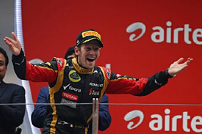 Indian GP: Grosjean 'wouldn't have bet a peanut' on podium finish