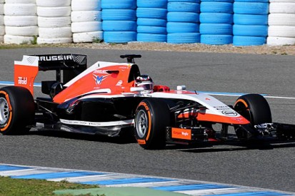 Marussia unveils its 2014 F1 car, the MR03, at Jerez