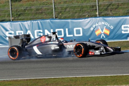 Adrian Sutil's Sauber crash in Jerez F1 test due to driver error