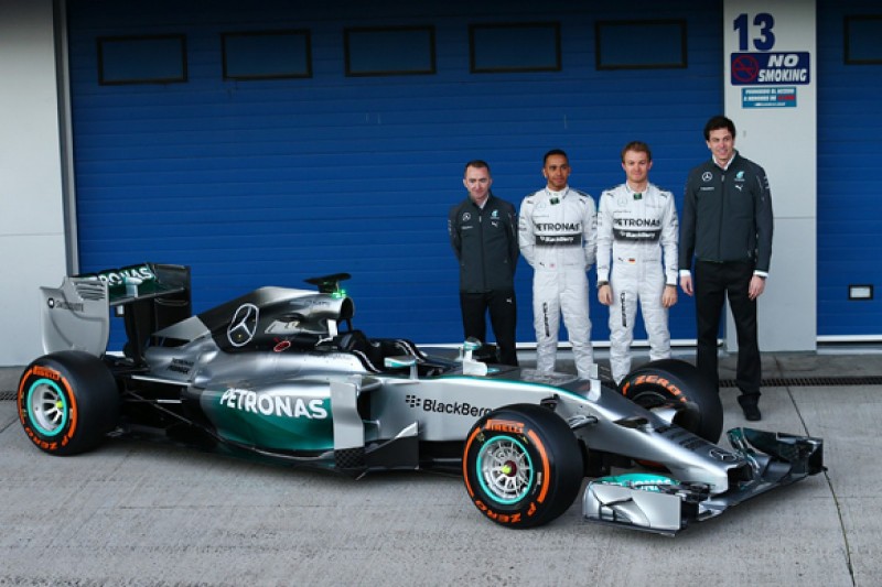 Mercedes launches its 2014 W05 Formula 1 car
