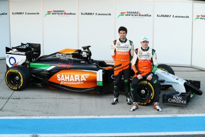 Force India's VJM07 2014 Formula 1 car makes public debut