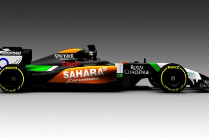 Force India reveals first image of new VJM07 2014 F1 car