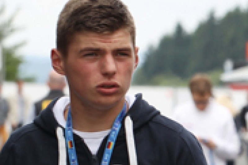 Max Verstappen flies in Formula 3 test debut
