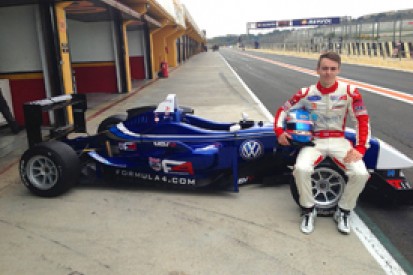 BRDC Formula 4 champion Jake Hughes quick in Carlin Formula 3 test