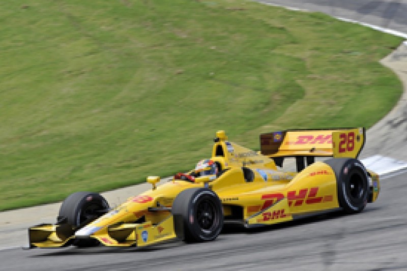 Barber IndyCar: Ryan Hunter-Reay leads messy first practice