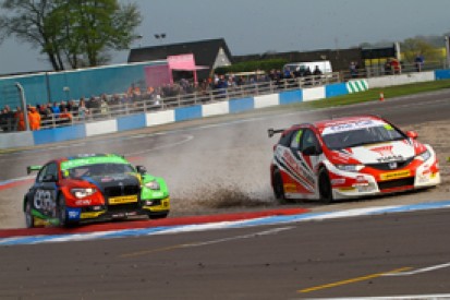 Donington BTCC: Gordon Shedden gives Honda Civic Tourer first win