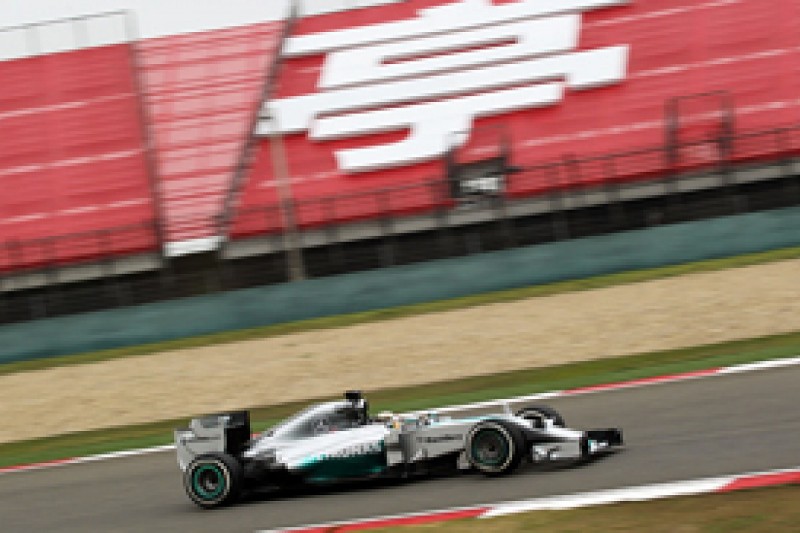 Chinese GP: Mercedes' Lewis Hamilton recovers to lead practice two