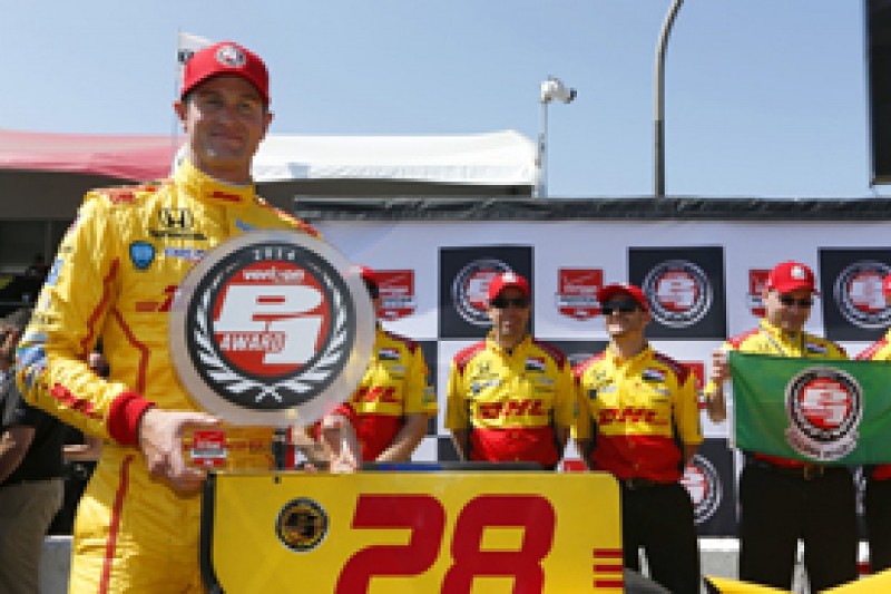 Long Beach IndyCar: Ryan Hunter-Reay claims pole with last-gasp lap