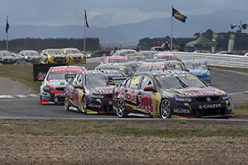 Symmons Plain V8s: Jamie Whincup wins after hitting Craig Lowndes