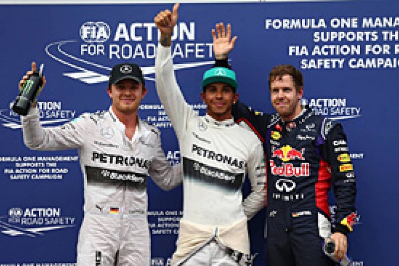 Malaysian GP: Hamilton beats Vettel to pole at wet Sepang